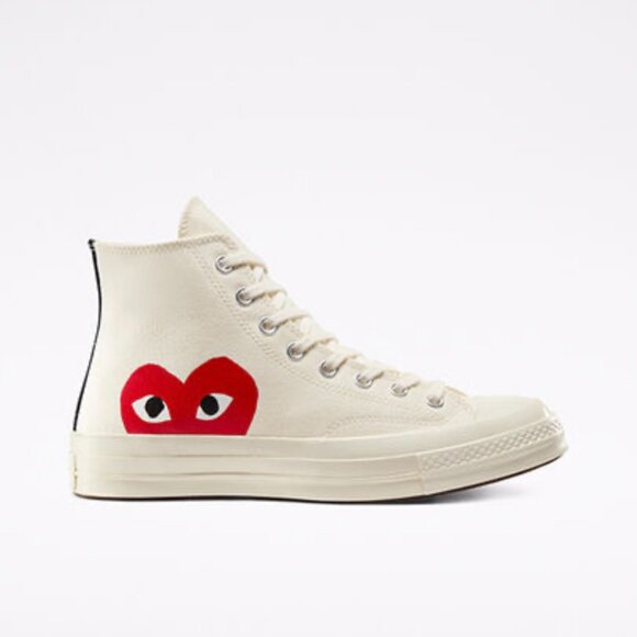 Converse Chuck Taylor All Star 70 Hi Comme des Garcons PLAY White - Picture 10 of 10